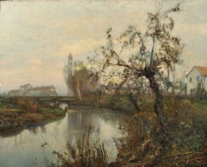 Mailand, der Lambretto im Herbst, 1928